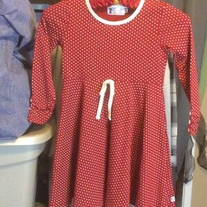 Lily & Landyns red polka dot dress Sz 6
